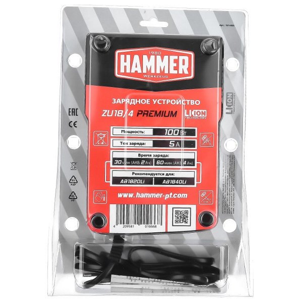 Зарядное устройство HAMMER ZU18/4 PREMIUM 18В