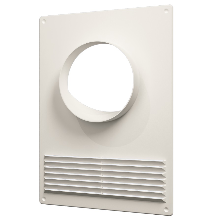 Площадка торцевая пластиковая с решеткой 180х250 фланец D120 ЭРА 120ПТПР