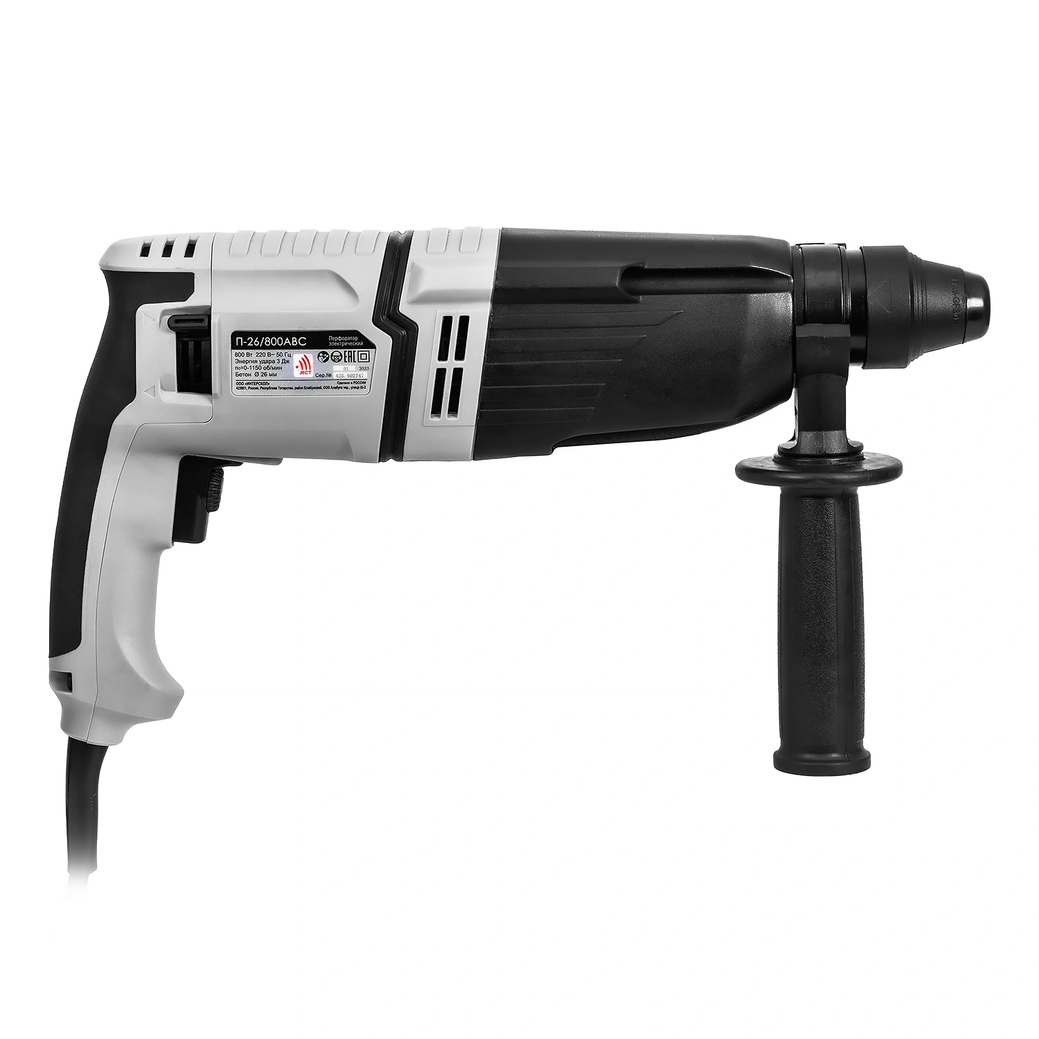 Перфоратор Интерскол П-26/800ABC SDS+, антивибрационная система 780Вт, 3Дж, кейс Интерскол 426.0.4.40 фото {~count~}
