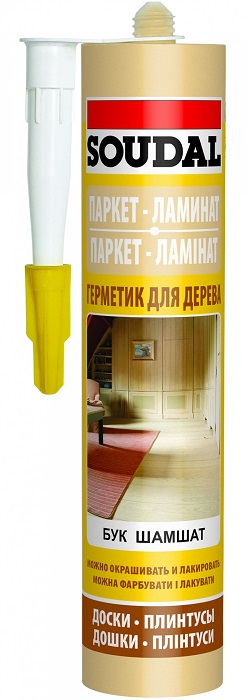 Герметик Герметик акриловый SOUDAL паркетный дуб 280мл SOUDAL 111256 - фото, характеристики, применение