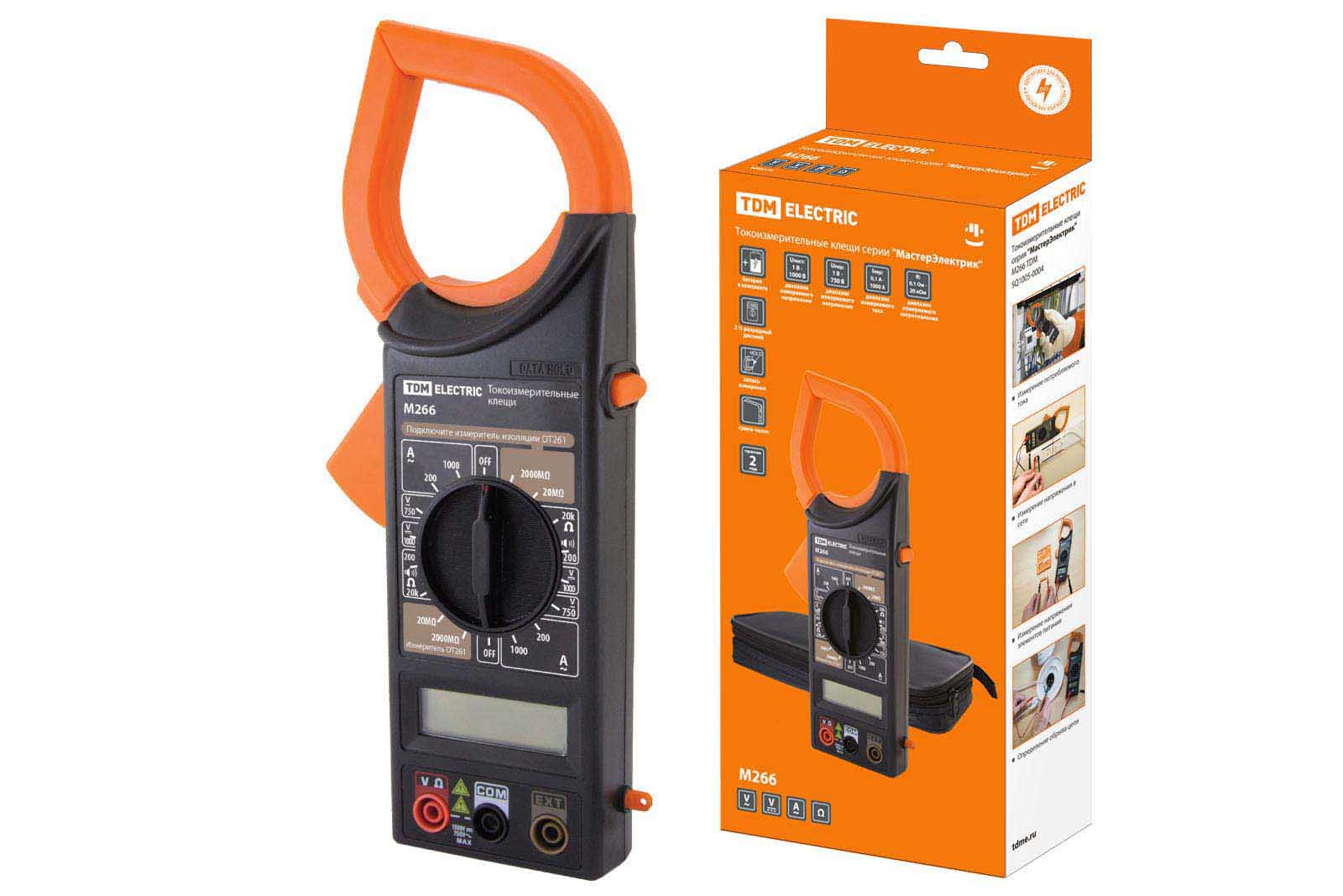 Токоизмерительные клещи TDM серия "МастерЭлектрик" М266  TDM артикул SQ1005-0004 фото