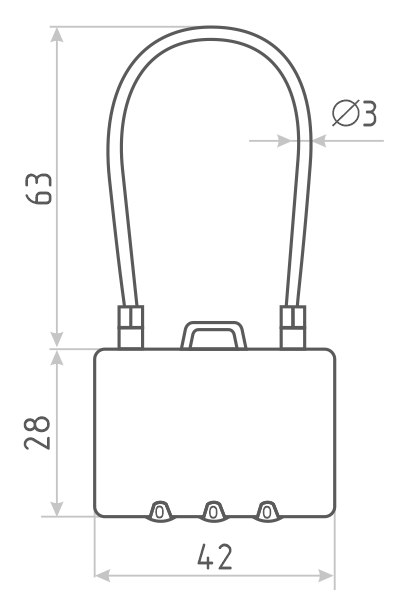 Навесной кодовый замок Нора-М 609 черный НОРА-М - детальное фото