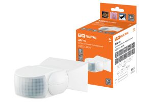 Датчик движения настенный TDM ДДС-05 1200Вт, 10-420с, 12м , 3+лк, 180гр, IP65