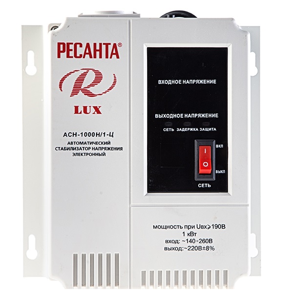 Стабилизатор Ресанта АСН-1000Н/1-Ц Lux электронный настенный