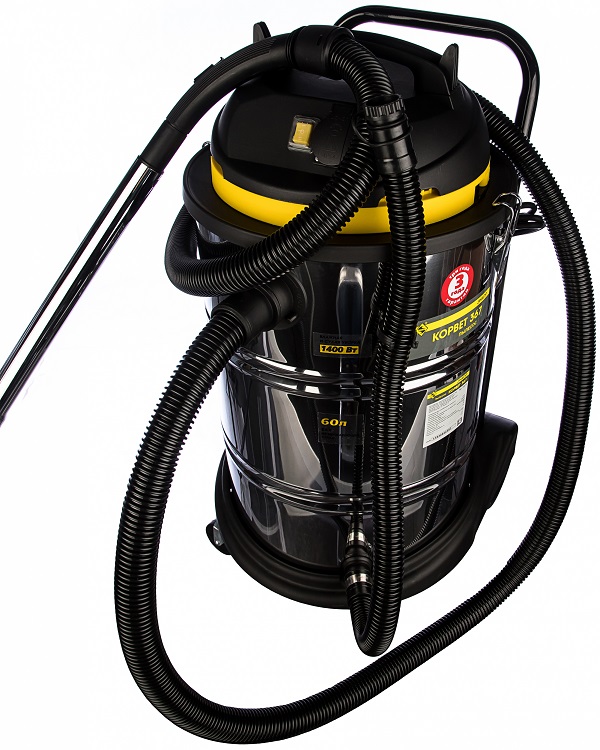 Пылесос Корвет 367 влажная и сухая уборка, розетка для электроинструмента