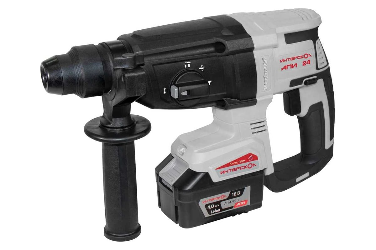 Перфоратор Интерскол ПА-24/18В аккумуляторный 2 аккумулятора и з\у в кейсе (катег замена 579.4.1.70) Интерскол 730.4.1.70 фото {~count~}