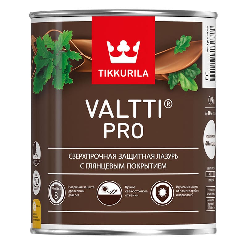 Антисептик VALTTI PRO EC Tikkurila глянцевый 0,9 л (не замораживать, до +5) Tikkurila RU — купить с доставкой по выгодной цене