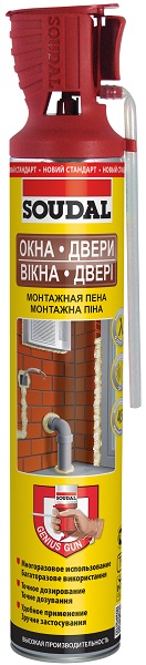 Пена бытовая SOUDAL GENIUS GUN многоразовая 750мл SOUDAL 131132 - детальное фото