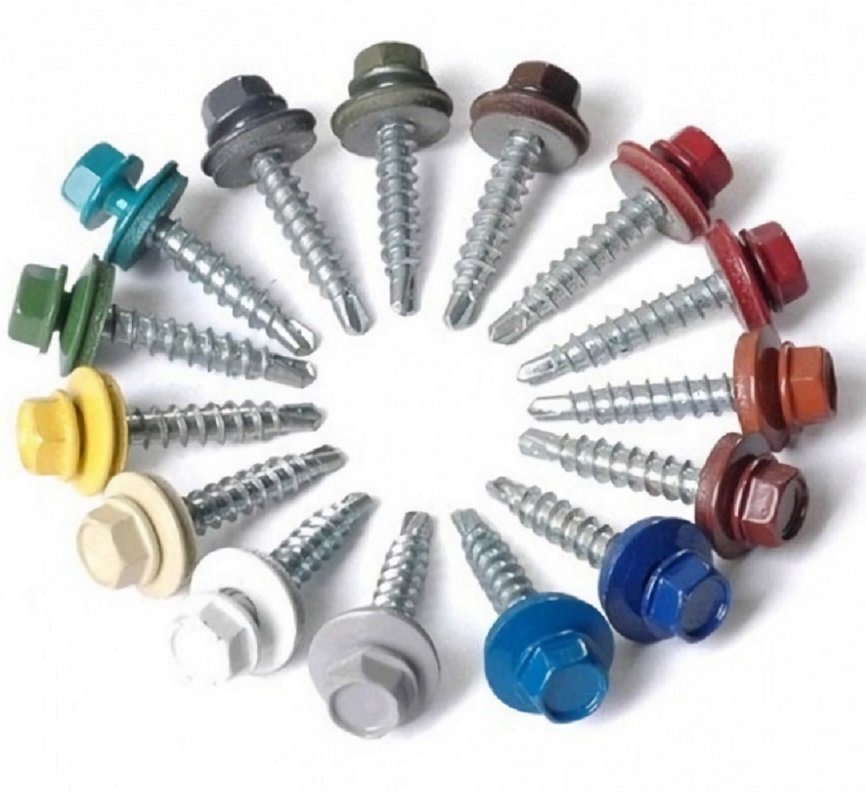 Саморез кровельный 4,8x35 по дереву RAL 7004 (сигнальный серый), К УТ-00016560 - детальное фото товара