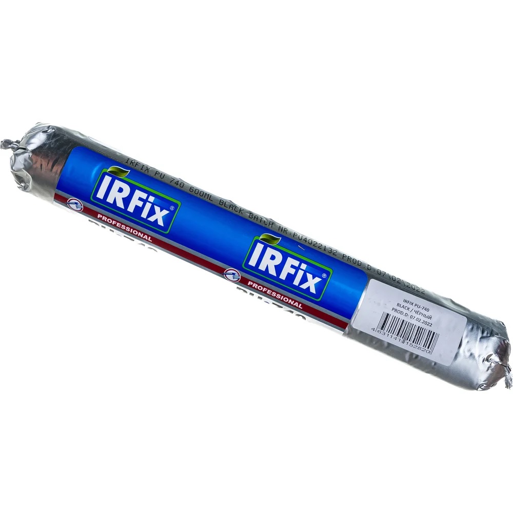 Герметик Однокомпонентный полиуретановый герметик IRFix PU-740 600мл черный IRFix 20042 - фото, характеристики, применение