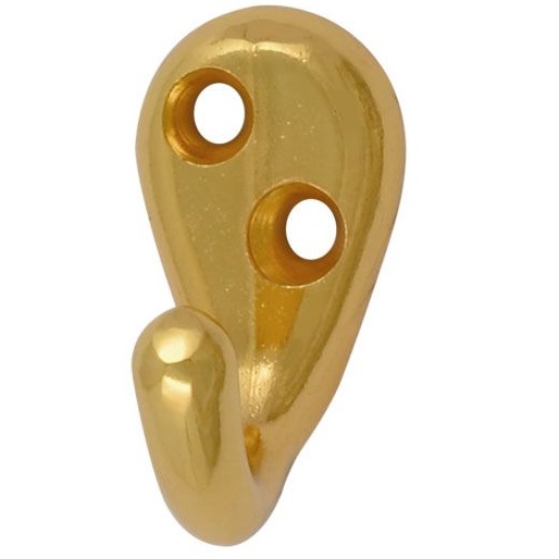 Крючок-вешалка Нора-М №8 1 однорожковый (золото)