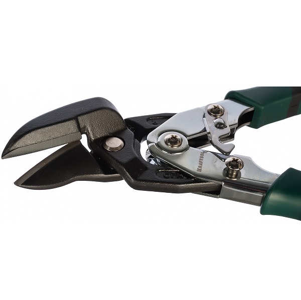 Ножницы по металлу KRAFTOOL BULLDOG 260мм правые, проходные с двойной рычажной передачей