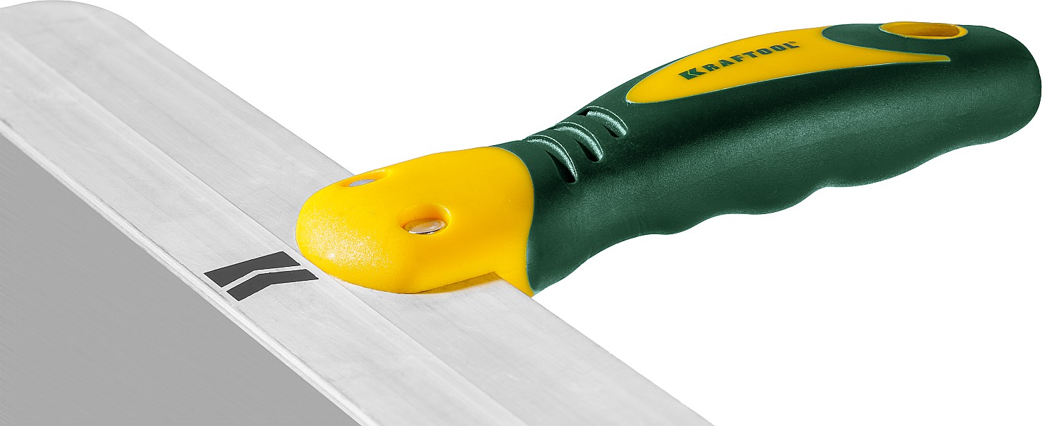 Шпатель KRAFTOOL 400мм фасадный с двухкомпонентной ручкой, нержавеющее полотно