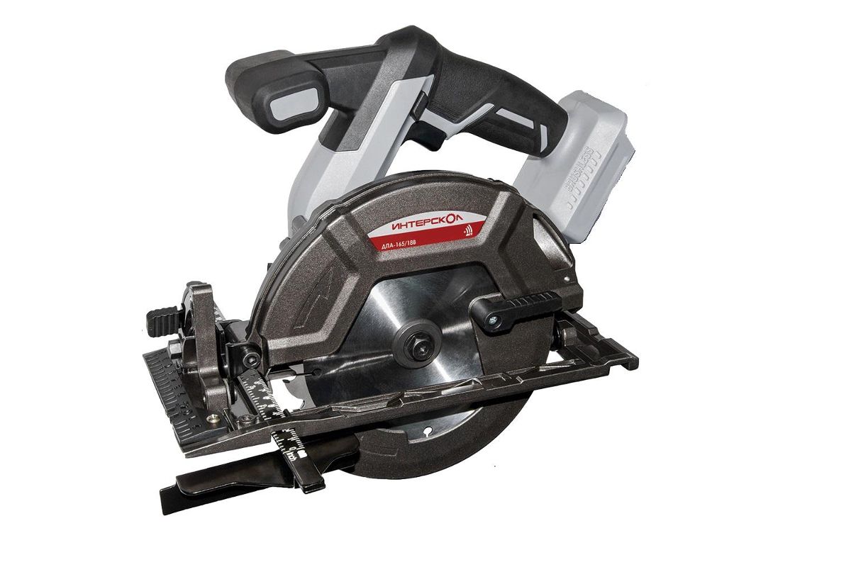 Циркулярная пила Интерскол ДПА-165/18В аккумуляторная Li-ion АПИ (кейс, без аккумулятора и зарядного устройства)