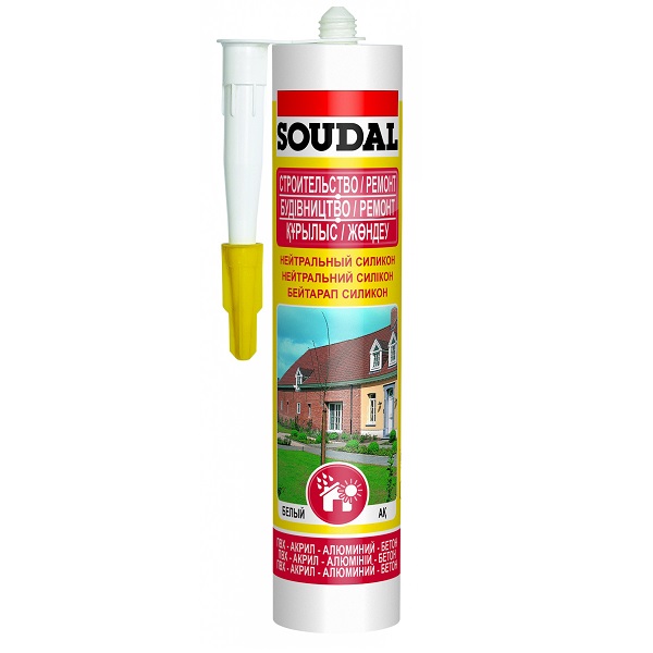 Герметик Герметик силиконовый SOUDAL универсальный коричневый 280мл SOUDAL 118298 - фото, характеристики, применение