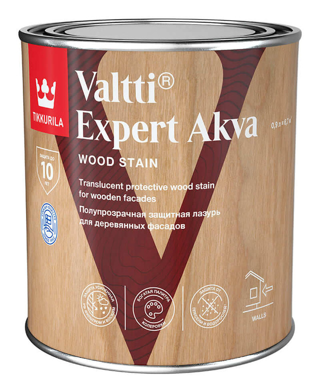 Антисептик VALTTI EXPERT AKVA EP Tikkurila полуматовый 0,9л (не замораживать, до +5) Tikkurila RU — купить с доставкой по выгодной цене