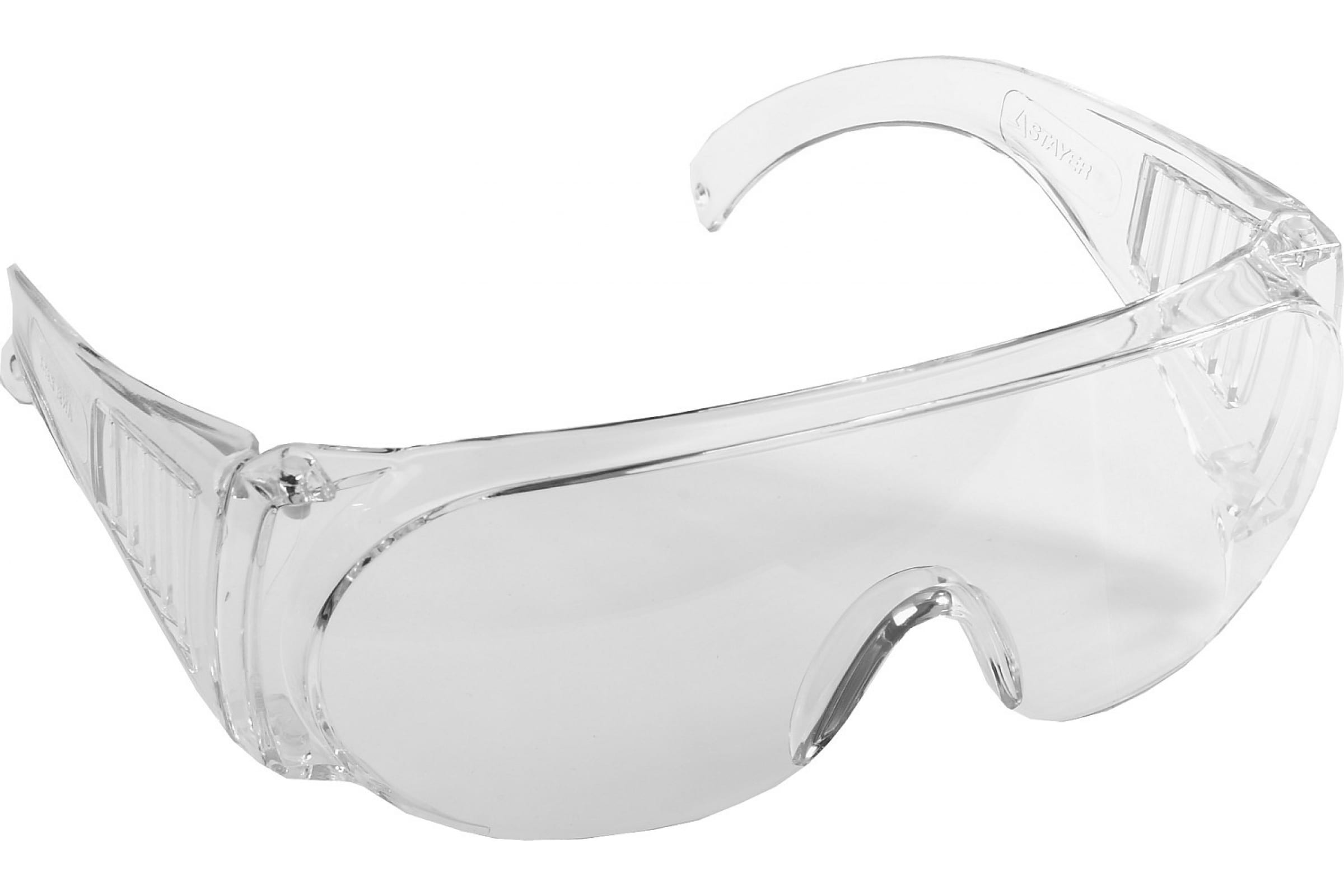Очки защитные STAYER MX-3 прозрачные монолинза с дополнительной боковой защитой и вентиляцией, открытого типа