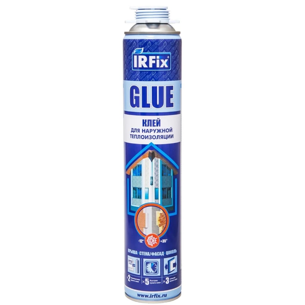 Клей-пена для пенополистирола IRFix GLUE Всесезонная 750мл IRFix 10016 - детальное фото