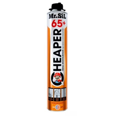 Пена монтажная профессиональная Mr.Sil Cheaper 65+ всесезонная 750мл. IRFix 80020 - детальное фото