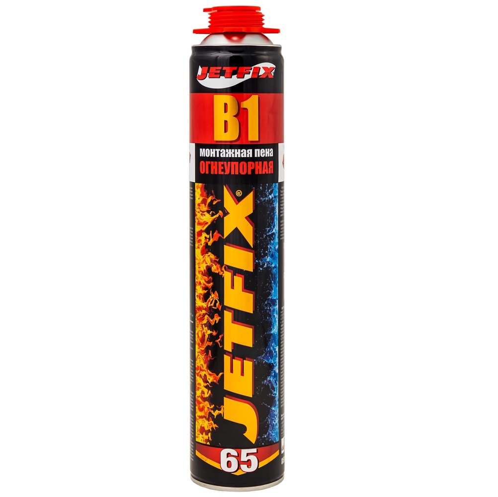 Пена монтажная профессиональная огнеупорная JETFIX 850мл IRFix 10037 - детальное фото