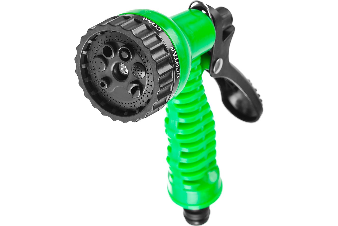 Набор поливочный РОСТОК пистолет с 7 режимами, комплект соединительной артматуры 3/4", пластиковый РОСТОК - характеристики и описание