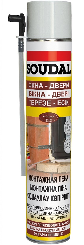 Пена бытовая SOUDAL Желтая 500мл SOUDAL 107552 - детальное фото