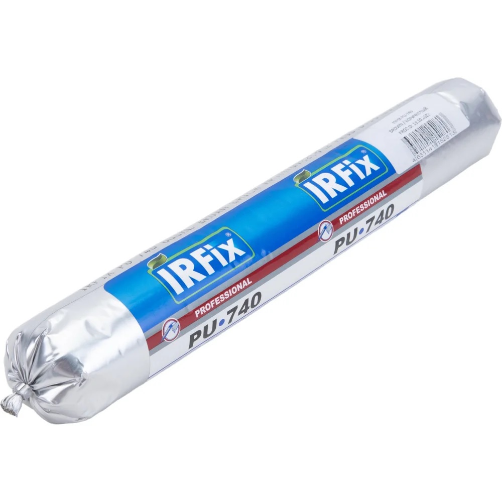 Герметик Однокомпонентный полиуретановый герметик IRFix PU-740 600мл коричневый IRFix 20043 - фото, характеристики, применение