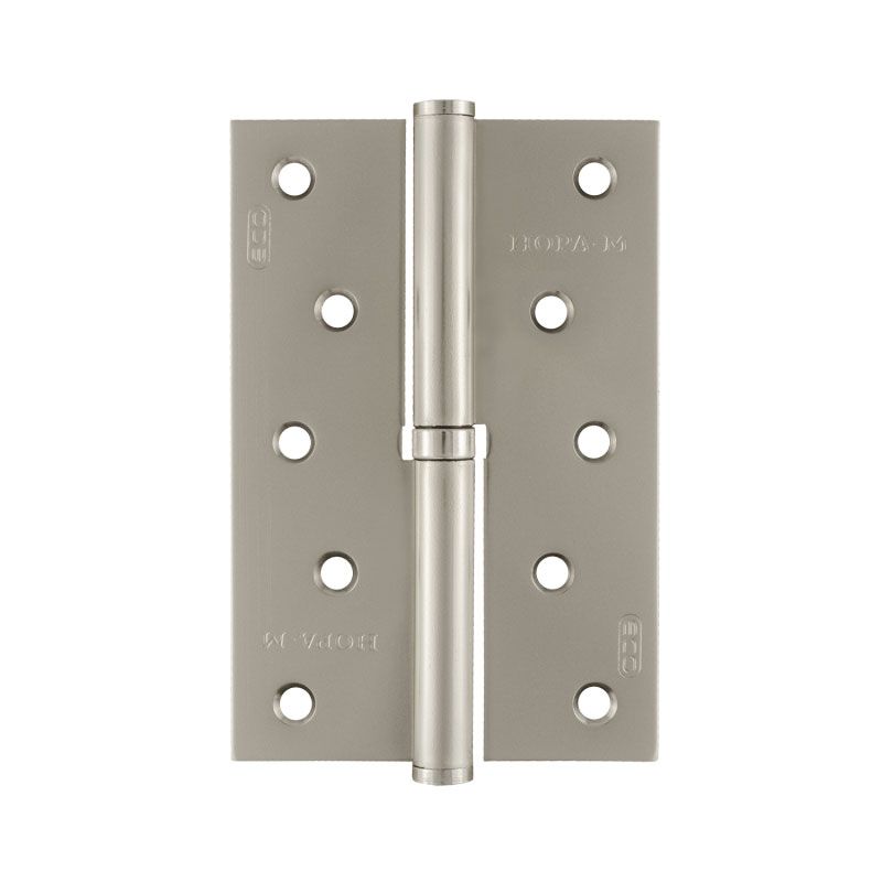 Петля стальная правая Нора-М 750-5"-FHP-ECO (120х80х2,5) матовое хромовое покрытие