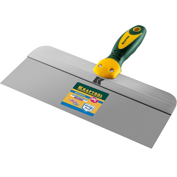 Шпатель KRAFTOOL 300мм фасадный с двухкомпонентной ручкой, нержавеющее полотно