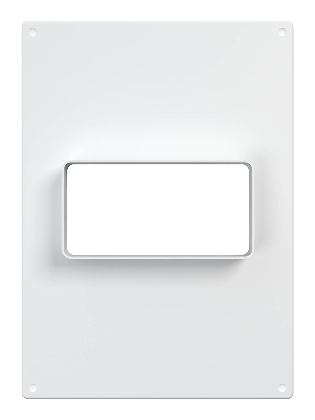 Площадка торцевая горизонтальная ЭРА 612ПТГ пластиковая 180х250 фланец 60х120