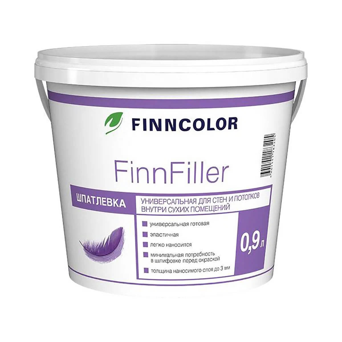 Шпатлевка финишная FINNFILLER FINNCOLOR 0,9л