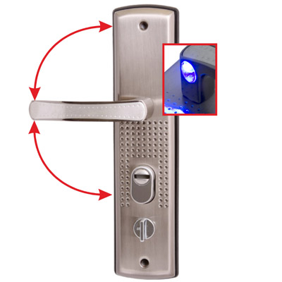 Комплект ручек АЛЛЮР РН-А222-1-R универсал.подсветка для китайских металлических дверей правая