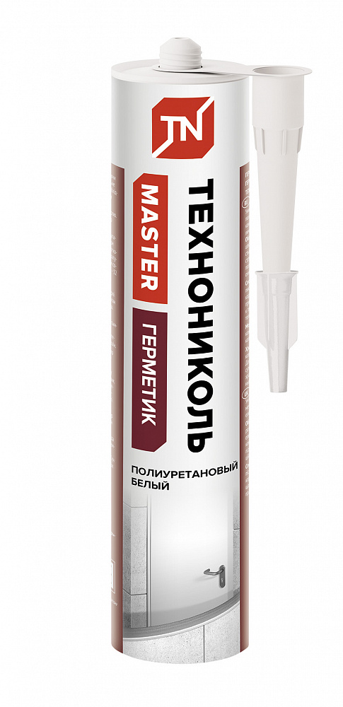 Герметик Герметик ТЕХНОНИКОЛЬ ПУ MASTER белый, туба 600 мл ТЕХНОНИКОЛЬ 678007 - фото, характеристики, применение