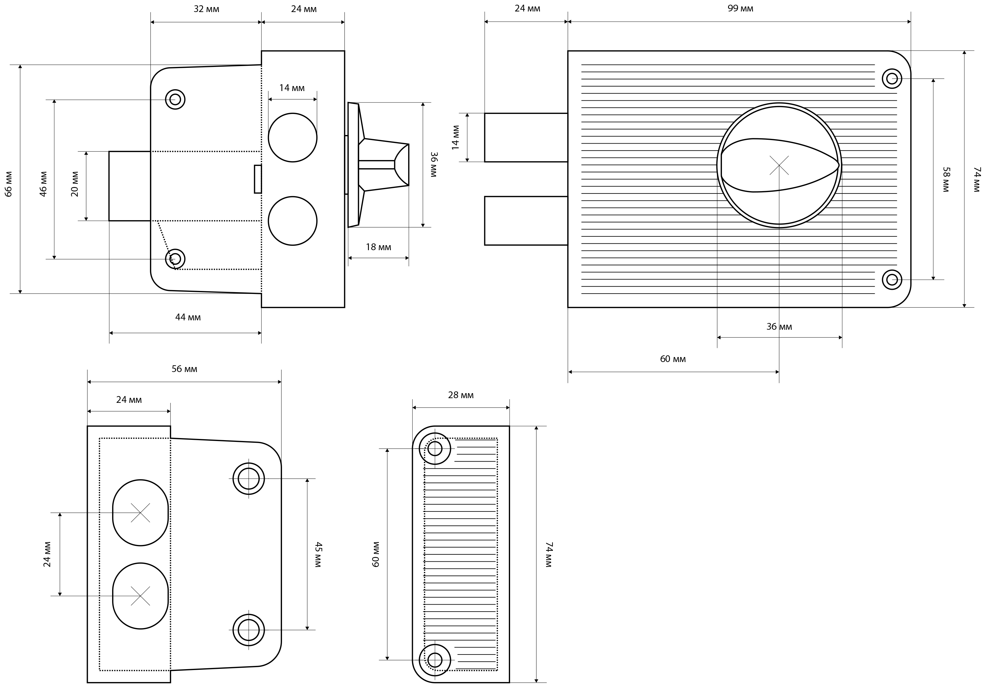 Замок накладной АЛЛЮР СТАНДАРТ Россия ЗН1-3С серебро АЛЛЮР - детальное фото