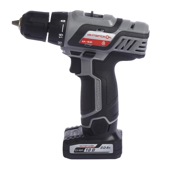 Аккумуляторная дрель-шуруповерт ИНТЕРСКОЛ ДА-18ЭР, 18 В, 1400 об/мин, с 2 аккумуляторами 2 Li-ion + подарок USB адаптер з/у в коробке Интерскол 436.2.2.15 фото, характеристики, цена