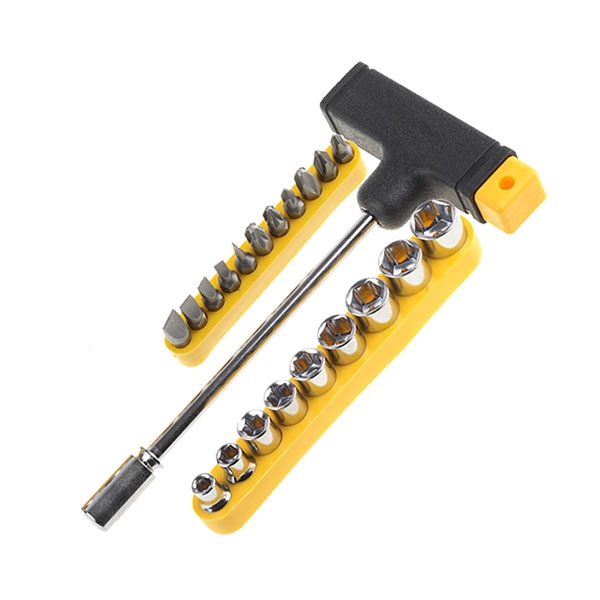 Набор STAYER с Т-образной ручкой в наборе с насадками 21 предмет 