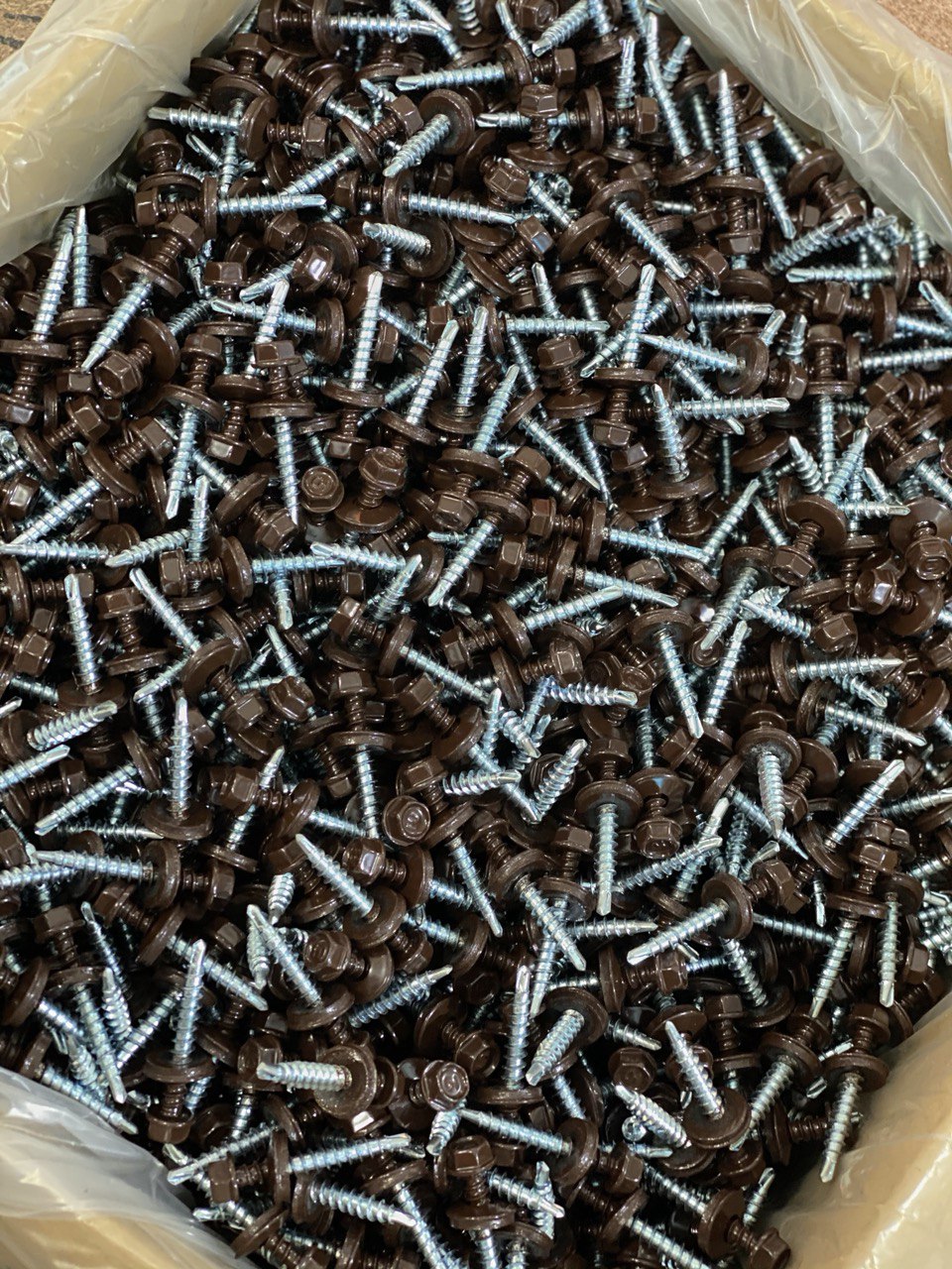 Саморез кровельный 4,8x51 по дереву RAL 8017 (шоколадно-коричневый), К УТ-00016564 - детальное фото товара