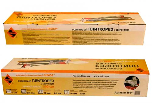 Плиткорез ЭНКОР 500мм ручной с циркулем  МТ116В 3661 