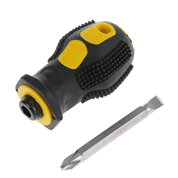 Отвертка Мини STAYER MASTER PH2/SL6х32мм с двусторонним стержнем