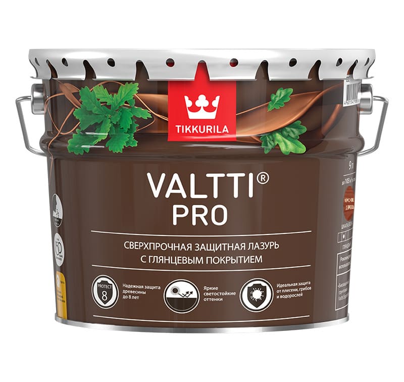 Антисептик VALTTI PRO EC Tikkurila глянцевый 9 л Tikkurila RU — купить с доставкой по выгодной цене