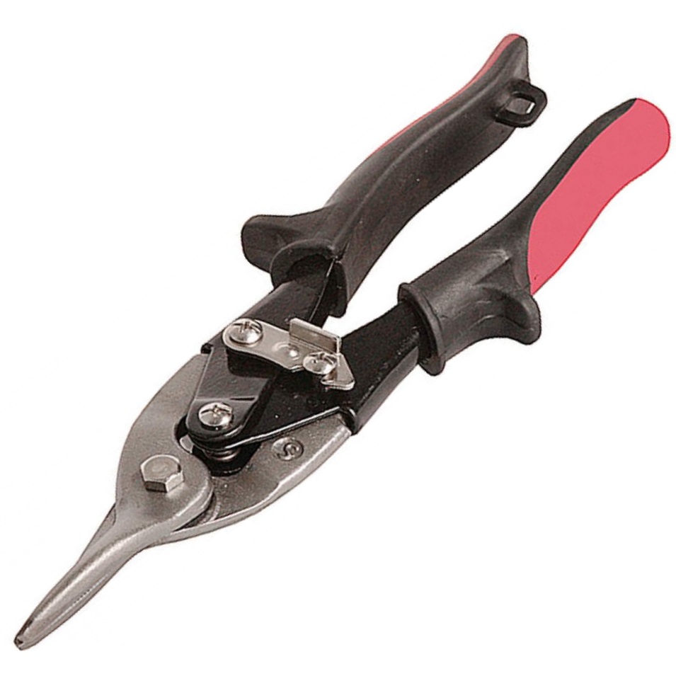 Ножницы по металлу MIRAX 250мм прямые, пластиковые рукоятки 