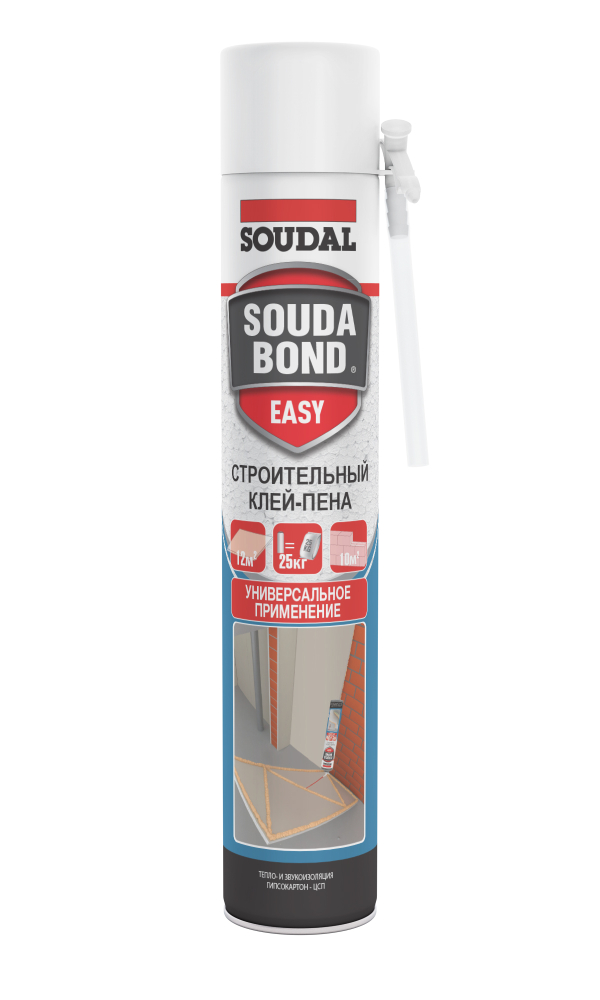 Клей-пена полиуретановая SOUDABOND EASY GENIUS GUN 750 мл. SOUDAL 130426 - детальное фото