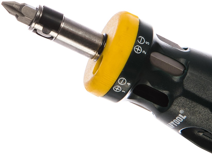 Набор KRAFTOOL BIT LOCK отвертка реверсивная с битами, 12-в-1