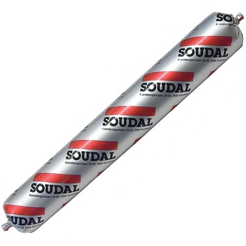 Герметик Клей-герметик SOUDAL SOUDAFLEX 40FC быстротвердеющий серый 600мл колбаса 102485 SOUDAL 102485 - фото, характеристики, применение