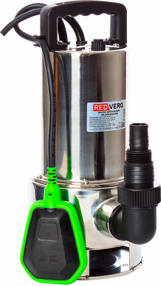 Насос дренажный RedVerg RD-DPS1000/35S RedVerg - детальное фото
