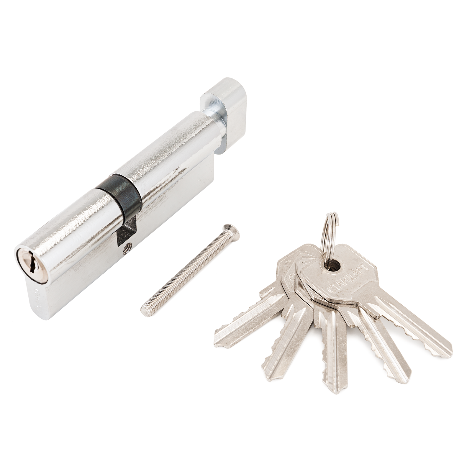 Цилиндровый механизм Стандарт Z.I.90В-5K CP 5 ключей англ.ключ/вертушка АЛЛЮР - детальное фото