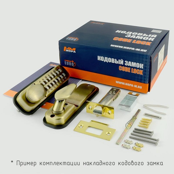 Кодовый замок Нора-М 200 матовый хром НОРА-М - детальное фото