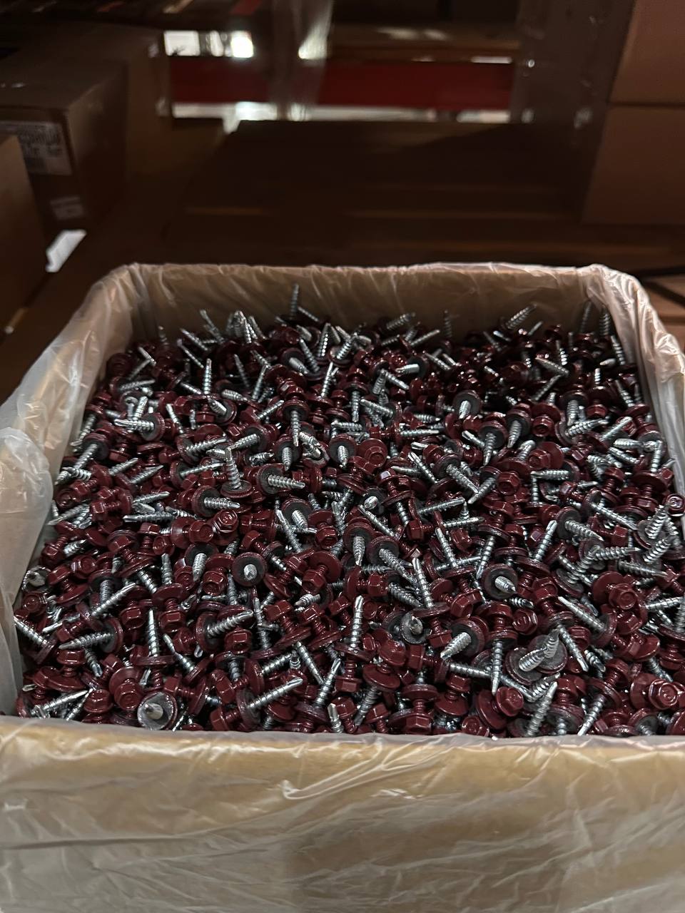 Саморез кровельный 4,8x70 по дереву RAL 3005 (винно-красный), К УТ-00016563 - детальное фото товара