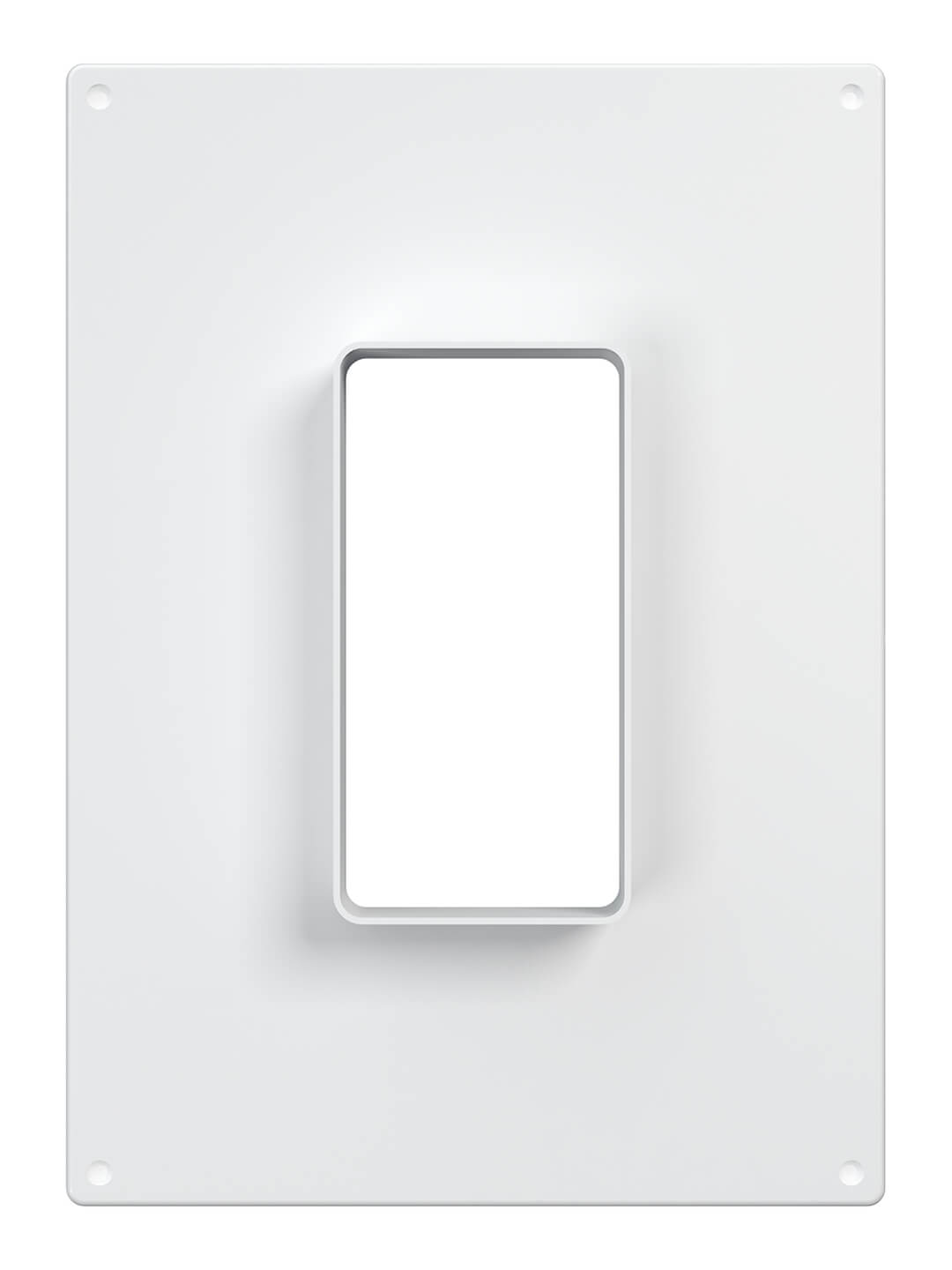 Площадка торцевая вертикальная пластиковая 180х250 фланец 60х120 ЭРА 612ПТВ