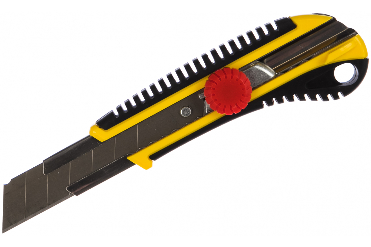 Нож STAYER HERCULES-25 лезвия 25мм, с винтовым фиксатором